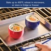 image:imageBon Voyage Ceramic Baking DishBakeware SetLasagna Pans Dishwasher Safe Oven to Table 2 Piece Baker Set  Mixed Colors2Piece Ramekin Set