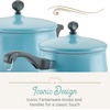 image:imageFarberware 120 Limited Edition Stainless Steel Cookware Pots and Pans Set with Prestige Kitchen Tools 10 Piece Aqua BlueAqua Blue