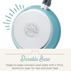 image:imageFarberware 120 Limited Edition Stainless Steel Cookware Pots and Pans Set with Prestige Kitchen Tools 10 Piece Aqua BlueAqua Blue