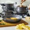 image:imageFarberware 120 Limited Edition Stainless Steel Cookware Pots and Pans Set with Prestige Kitchen Tools 10 Piece Aqua BluePewter Gray