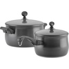 image:imageFarberware 120 Limited Edition Stainless Steel Cookware Pots and Pans Set with Prestige Kitchen Tools 10 Piece Aqua BluePewter Gray