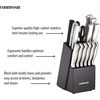 image:imageFarberware 15Piece Kitchen Knife Block Set Stainless Steel BlackBlack