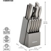 image:imageFarberware 15Piece Kitchen Knife Block Set Stainless Steel BlackGraphite
