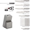 image:imageFarberware 15Piece Kitchen Knife Block Set Stainless Steel BlackGraphite