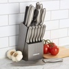 image:imageFarberware 15Piece Kitchen Knife Block Set Stainless Steel BlackGraphite