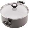 image:imageFarberware 17490 Ceramic Dishwasher Safe Nonstick Cookware Set  Pots and Pans Set  12 Piece BlueGray