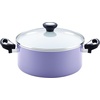 image:imageFarberware 17490 Ceramic Dishwasher Safe Nonstick Cookware Set  Pots and Pans Set  12 Piece BlueLavender