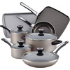 image:imageFarberware 21925 High Performance Nonstick Cookware Set  Pots and Pans Set Dishwasher Safe  17 Piece SilverChampagne