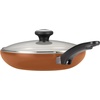 image:imageFarberware 21925 High Performance Nonstick Cookware Set  Pots and Pans Set Dishwasher Safe  17 Piece SilverCopper