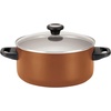 image:imageFarberware 21925 High Performance Nonstick Cookware Set  Pots and Pans Set Dishwasher Safe  17 Piece SilverCopper