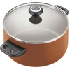 image:imageFarberware 21925 High Performance Nonstick Cookware Set  Pots and Pans Set Dishwasher Safe  17 Piece SilverCopper