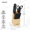 image:imageFarberware 22Piece Kitchen Knife Block Set High Carbon Stainless SteelNever Needs Sharpening
