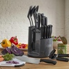 image:imageFarberware 30Piece SpinandStore Knife and Kitchen Tool Set with Rotating Storage Caddy High CarbonStainless Steel Kitchen Knives RazorSharp Knife Set BlackBlack