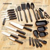 image:imageFarberware 30Piece SpinandStore Knife and Kitchen Tool Set with Rotating Storage Caddy High CarbonStainless Steel Kitchen Knives RazorSharp Knife Set BlackBlack