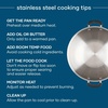 image:imageFarberware Brilliance Stainless Steel Frying PanSkillet10 Inch Dishwasher Safe and Induction Ready Compatible with All CooktopsStainless SteelSilver