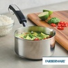 image:imageFarberware Brilliance Stainless Steel SaucepanSaucepot with Side Spouts for Easy Pouring 1 Quart Dishwasher Safe and Induction Ready Compatible with All Cooktops Stainless Steel