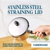 image:imageFarberware Classic Series Stainless Steel Sauce Pan with Lid 2 Qt SilverSaucepan w Straining Lid 1 Quart
