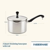 image:imageFarberware Classic Series Stainless Steel Sauce Pan with Lid 2 Qt SilverSaucepan w Straining Lid 3 Quart