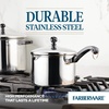 image:imageFarberware Classic Series Stainless Steel Sauce Pan with Lid 2 Qt SilverSaucepan w Straining Lid 3 Quart
