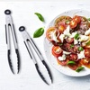 image:imageFarberware Classic Stainless Steel Tongs Set Of 2 BlackMini Nylon Tipped Tongs
