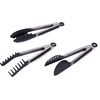 image:imageFarberware Classic Stainless Steel Tongs Set Of 2 BlackNylon Tipped Tongs