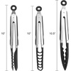 image:imageFarberware Classic Stainless Steel Tongs Set Of 2 BlackNylon Tipped Tongs