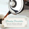 image:imageFarberware Classic Stainless Steel Yosemite Coffee Percolator 8Cup12 Cup  Clear Knob