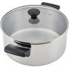 image:imageFarberware Classic Traditions Stainless Steel Cookware Induction Pots and Pans Set with Prestige Cooking Utensils 12 Piece  Stainless Steel