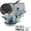 image:imageFarberware Cookstart Aluminum Nonstick Cookware Set 15PieceAqua
