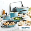 image:imageFarberware Cookstart Aluminum Nonstick Cookware Set 15PieceAqua