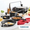 image:imageFarberware Cookstart Aluminum Nonstick Cookware Set 15PieceBlack