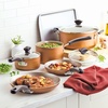 image:imageFarberware Cookstart Aluminum Nonstick Cookware Set 15PieceCopper