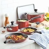 image:imageFarberware Cookstart Aluminum Nonstick Cookware Set 15PieceRed