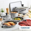 image:imageFarberware Cookstart Aluminum Nonstick Cookware Set 15PieceSilver