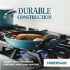image:imageFarberware Cookstart DiamondMax Nonstick Frying PansSkillet Set Dishwasher Safe 825 Inch and 10 Inch AquaAqua