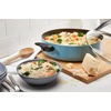 image:imageFarberware Dishwasher Safe Nonstick Aluminum Jumbo Cooker Chefs Pan with Lid and Helper Handle Kitchen Cookware 6Quart ChampagneAguamarina