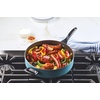 image:imageFarberware Dishwasher Safe Nonstick Aluminum Jumbo Cooker Chefs Pan with Lid and Helper Handle Kitchen Cookware 6Quart ChampagneAqua
