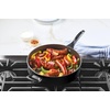 image:imageFarberware Dishwasher Safe Nonstick Aluminum Jumbo Cooker Chefs Pan with Lid and Helper Handle Kitchen Cookware 6Quart ChampagneBlack