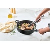 image:imageFarberware Dishwasher Safe Nonstick Aluminum Jumbo Cooker Chefs Pan with Lid and Helper Handle Kitchen Cookware 6Quart ChampagneBlack