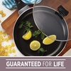 image:imageFarberware Dishwasher Safe Nonstick Aluminum Jumbo Cooker Chefs Pan with Lid and Helper Handle Kitchen Cookware 6Quart ChampagneChampagne