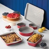 image:imageFarberware Disney Bake with Mickey Mouse Nonstick Bakeware Cake Pans Baking Sheet and LoafMeatloaf Pan 6 Piece Non Stick Bakeware Set  RedBakeware Set II
