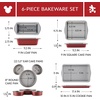 image:imageFarberware Disney Bake with Mickey Mouse Nonstick Bakeware Cake Pans Baking Sheet and LoafMeatloaf Pan 6 Piece Non Stick Bakeware Set  RedBakeware Set II