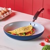 image:imageFarberware Disney Bon Voyage Ceramic Nonstick Frying Pan Dishwasher Safe Skillet 11 Inch RedBlue