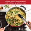 image:imageFarberware Disney Bon Voyage Ceramic Nonstick Frying Pan Dishwasher Safe Skillet 11 Inch RedRed