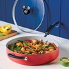image:imageFarberware Disney Bon Voyage Ceramic Nonstick Frying Pan Dishwasher Safe Skillet 11 Inch RedRed
