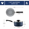image:imageFarberware Disney Bon Voyage Ceramic Nonstick Lid Dishwasher Safe Saucepan 2Quart BlueBlue