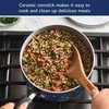 image:imageFarberware Disney Bon Voyage Ceramic Nonstick Lid Dishwasher Safe Saucepan 2Quart BlueBlue