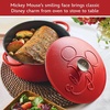 image:imageFarberware Disney Bon Voyage PreSeasoned Cast Iron Dutch OvenCasserole Pan with Lid Suitable for All Stovetops Including Induction 475 Quart BlueRed
