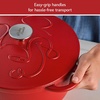 image:imageFarberware Disney Bon Voyage PreSeasoned Cast Iron Dutch OvenCasserole Pan with Lid Suitable for All Stovetops Including Induction 475 Quart BlueRed