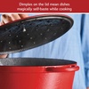 image:imageFarberware Disney Bon Voyage PreSeasoned Cast Iron Dutch OvenCasserole Pan with Lid Suitable for All Stovetops Including Induction 475 Quart BlueRed